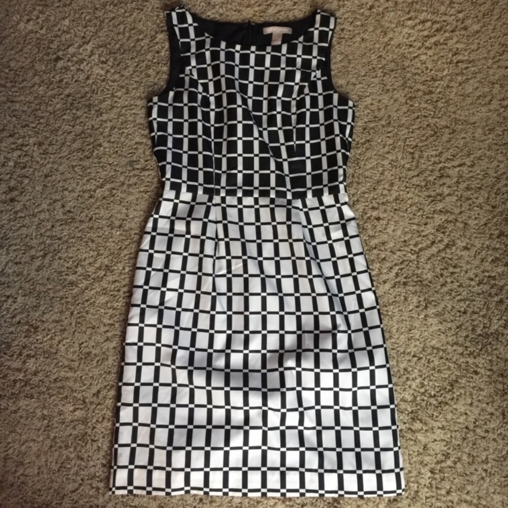 Banana Republic Black Box Color Blocked Dress